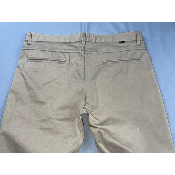 Zara Man Basic Collection Flat Front Stretch 5-Pocket Stretch Chino Pants. 34X32 - Picture 9 of 9